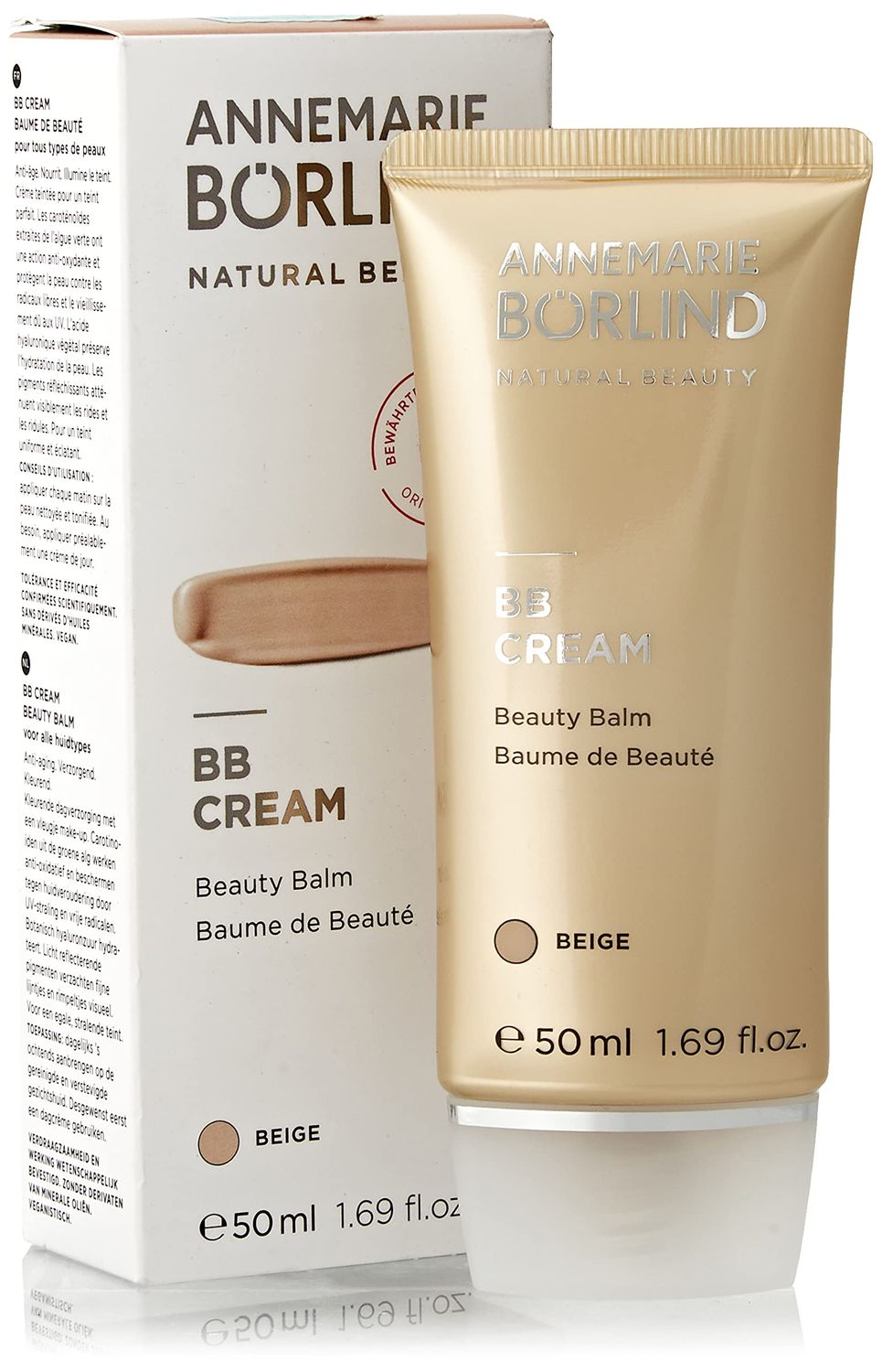 ANNEMARIE BRLIND - BB CREAM - beige - tinted, moisturizing &amp; balancing beauty balm, facial care with macadamia nut oil, light coverage, vegan 1.69 Fl. Oz.