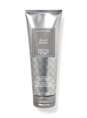 Bath and Body Works Sweater Weather Ultra Shea Body Cream 8 Oz. 2 Pack (Sweater Weather)