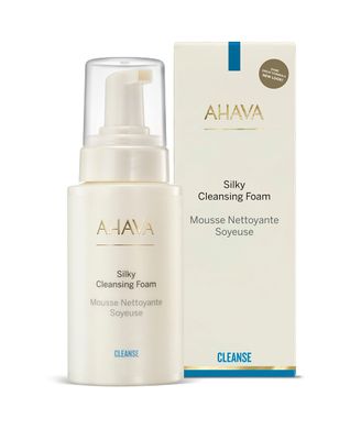 AHAVA Cleanse Silky Cleansing Foam - Airy foam for gentle facial cleansing, effectively removes light makeup &amp; dirt, tightens pores &amp; rebalances pH, with Calendula, Babassu Oil &amp; Osmoter, 6.8 Fl.Oz