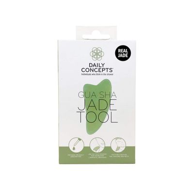 DAILY CONCEPTS Gua Sha Jade Facial Tool, 1 Count