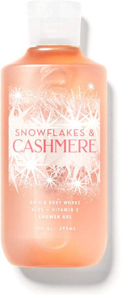 Bath and Body Works Body Care - Full Size Shower Gel Aloe + Vitamin E - 10 fl oz - Snowflakes &amp; Cashmere#