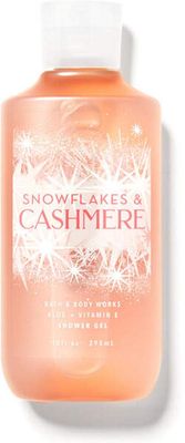 Bath and Body Works Body Care - Full Size Shower Gel Aloe + Vitamin E - 10 fl oz - Snowflakes &amp; Cashmere#