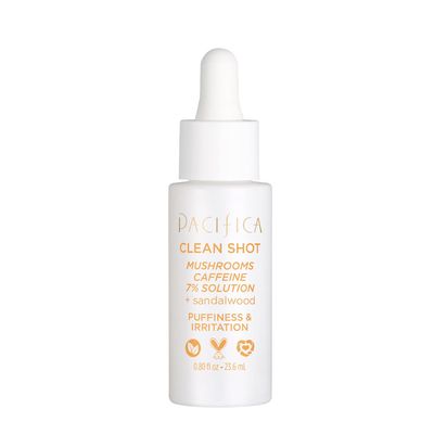 Face Serum by Pacifica - Clean Shot Hyaluronic Acid 5% Solution with Rose, Jasmine &amp; Peony - Hydrating Facial Serum for All Skin Types, Vegan &amp; Cruelty-Free, 0.8 oz