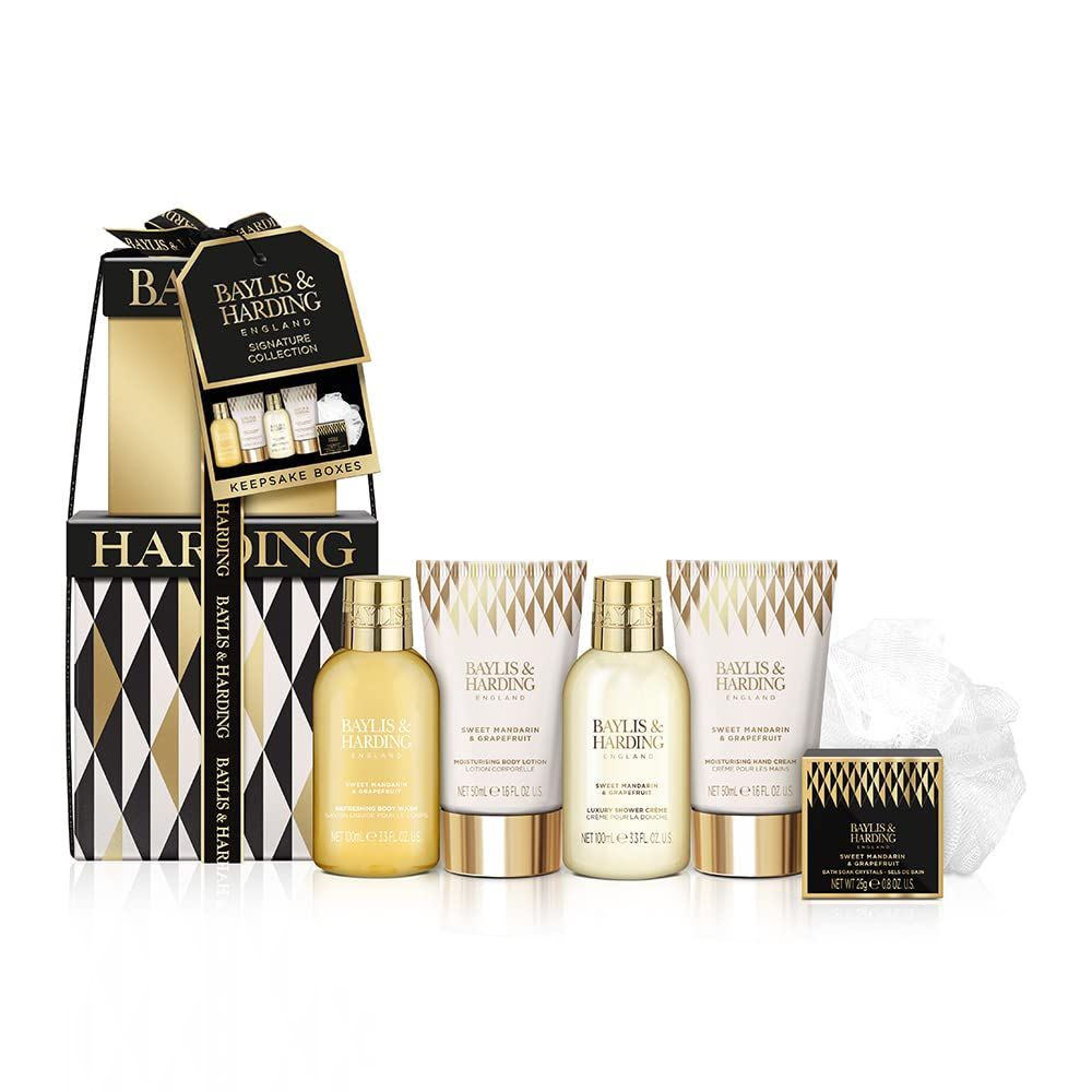 Baylis &amp; Harding Gift Set for Women - Luxury Bath &amp; Skincare Set - Sweet Mandarin &amp; Grapefruit Luxury