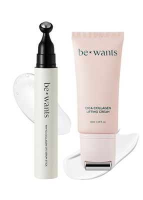 [K-Beauty] Bewants Phyto Collagen Roll-On Eye Serum Stick with 61% bamboo water &amp; Cica Collagen Lifting Cream - Neck and dcollet wrinkle care, instant face lifting cream