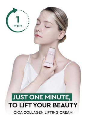 [K-Beauty] Bewants Phyto Collagen Roll-On Eye Serum Stick with 61% bamboo water &amp; Cica Collagen Lifting Cream - Neck and dcollet wrinkle care, instant face lifting cream