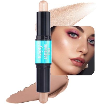 evpct 2in1 Face Shaping &amp; Contouring Stick Cream Contour Concealer Bronzer Stick Makeup Kit for Beginner Face Highlighter Makeup Stick contorno maquillaje de maquillaje profesional, 01 NEW Fair