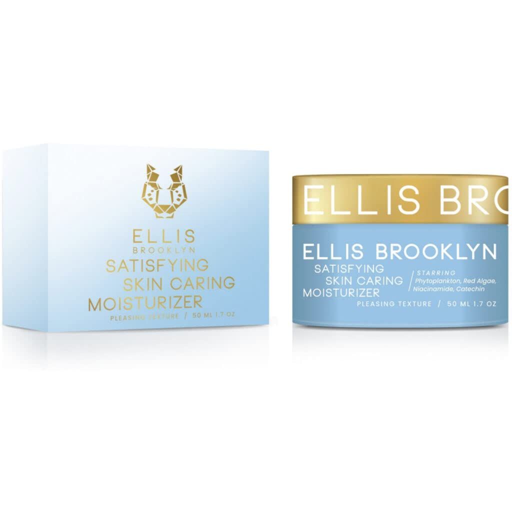 Ellis Brooklyn Satisfying Skin Caring Moisturizer - Facial Moisturizer with Squalane &amp; Niacinamide, Face Cream Hydrating Face Moisturizer, Skin Care