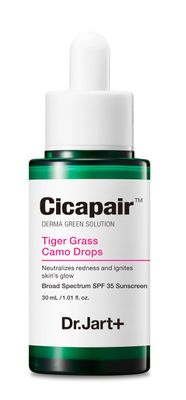 Dr.Jart+ Cicapair Tiger Grass Camo Drops Tinted Face Serum SPF 35 | Color Corrector | Korean Skin Care, 1.01 Fl Oz