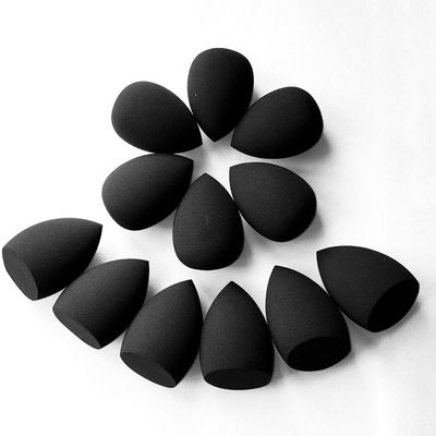 12 Pieces Professional Makeup Sponge Set,Latex Free Flawless Soft Setting Face Puffs,Black Beauty Sponge Blender Cosmetic Applicator for Powder,Liquid,Facial Makeup Tools