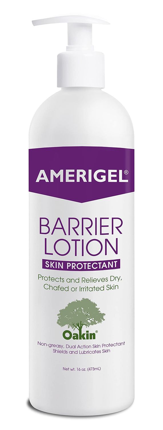 AMERIGEL Barrier Lotion (16 oz. Bottle with Pump) - Skin Protectant to Protect Chafed, Cracked, and Chapped Skin