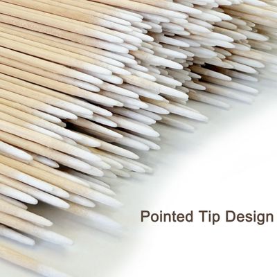 Egaageoi 200 Count Pointed Cotton Swabs - 4-Inch Precision Cotton Tipped Applicators for Microblading, Nail Polish, Eyebrow and Eyeliner Application, Lint-Free for Cosmetic Touch-Ups and Skincare