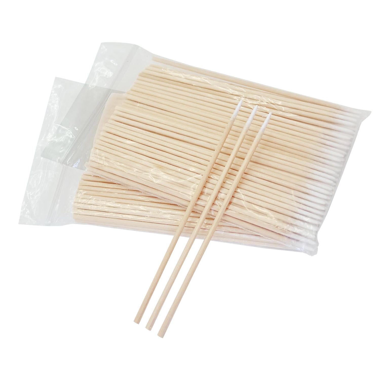 Egaageoi 200 Count Pointed Cotton Swabs - 4-Inch Precision Cotton Tipped Applicators for Microblading, Nail Polish, Eyebrow and Eyeliner Application, Lint-Free for Cosmetic Touch-Ups and Skincare