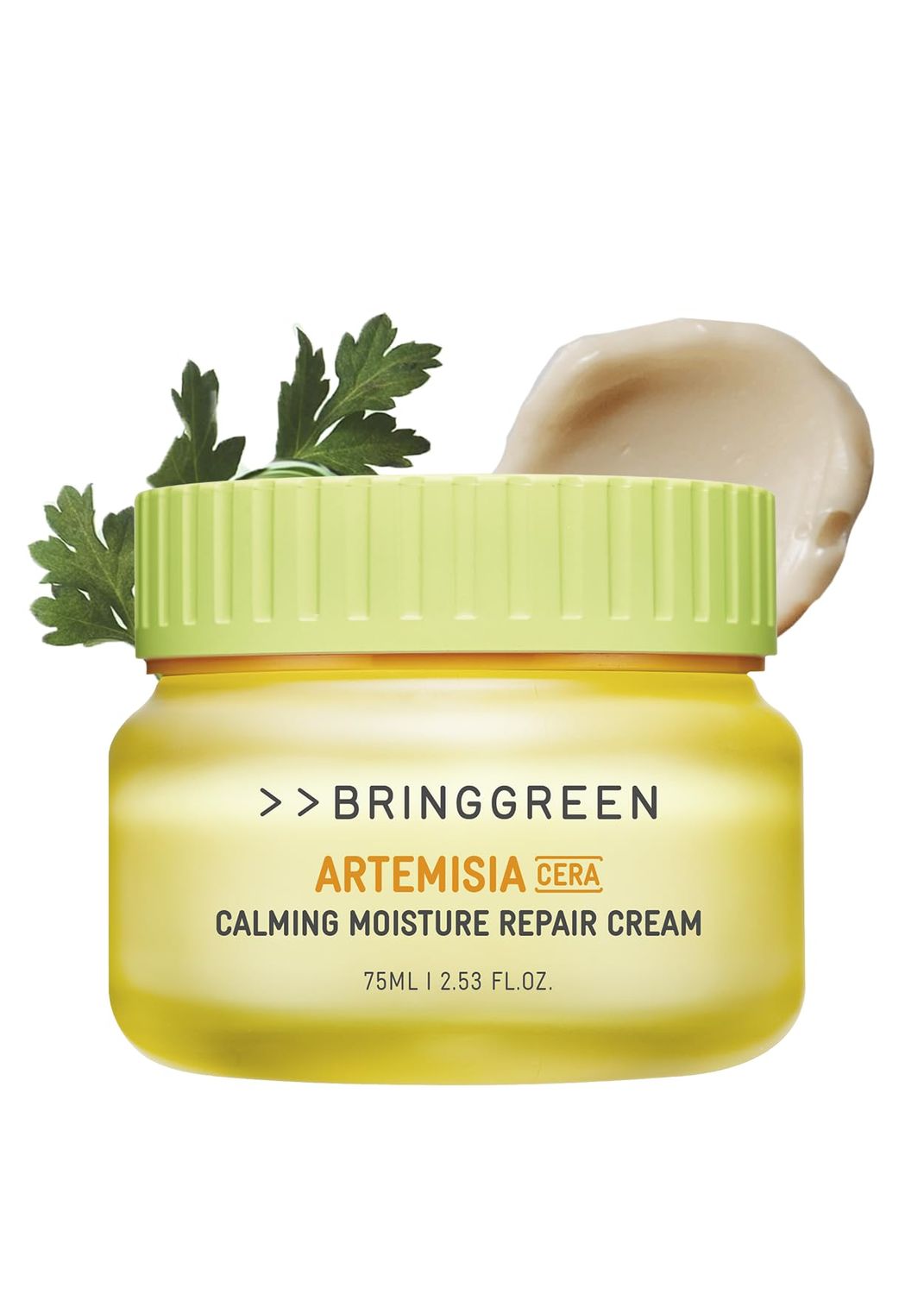 BRING GREEN Artemisia Cera Calming Moisture Repair Cream | Vegan Daily Skincare for Redness Relief, Soothing &amp; Hydrating Sensitive Skin, Irritated Skin, Moisturizer for Dry, Oily Skin Repair