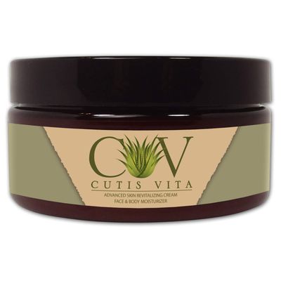 Cutis Vita Skin Care Natural Moisturizing Cream - Aloe Vera and Shea Butter developed for Eczema Rosacea Psoriasis Rashes Redness and Cracked Itchy Skin Relief - Relieve Dry Skin Naturally