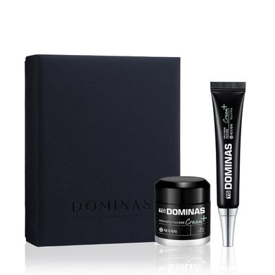 DOMINAS Cream Plus - Advanced Korean Dark Spot Corrector Cream for Even Skin Tone and Skin Elasticity. Niacinamide, Panthenol, Urea, Trehalose &amp; TECA (Gift Set, 1.76+0.7oz)