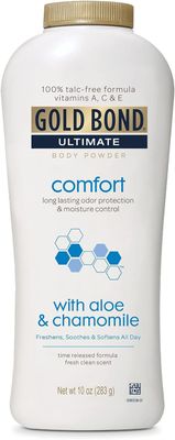 Gold Bond Ultimate Comfort Body Powder, Aloe &amp; Chamomile 10-Ounce Bottles (Pack of 4)