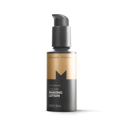 Clear Shaving Lotion by Michael Strahan | Mens Grooming and Skincare for Dry, Sensitive Skin | Hydrating Shave Gel | 3.4 Fl. Oz