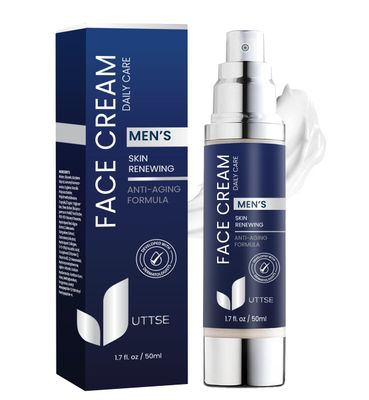 6-in-1 Face Cream for Men: Anti Aging &amp; Wrinkle Cream for Men with Collagen, Hyaluronic Acid, Vitamins E &amp; B, Shea Butter - Dark Spots Remover &amp; Eye Bags Treatment for Men - 1.7 oz.