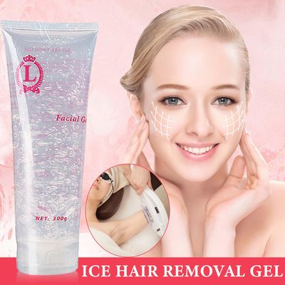Cooling Gel for Hair Removal,Facial Gel Clear Coupling and Cooling Gel Use with Laser Hair Removal Device and Facial Body Skin Care Machine for Women &amp; Men