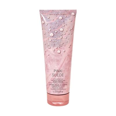 Bath &amp; Body Works Ultimate Hydration Body Cream For Women 8 Fl Oz 1- Pack (8 Ounce (Pack of 1), Pink Suede)