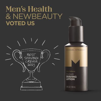 Clear Shaving Lotion by Michael Strahan | Mens Grooming and Skincare for Dry, Sensitive Skin | Hydrating Shave Gel | 3.4 Fl. Oz
