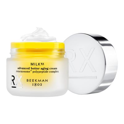 Beekman 1802 Milk RX Advanced Better Aging Face Cream - Goat Milk Protein Exosomes &amp; Polypeptide Facial Moisturizer - Doctor Formulated for Collagen Boosting &amp; Skin Firming - Fragrance Free