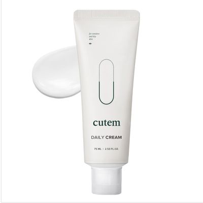 Cutem Daily Cream (1.69fl oz) - 3 in 1 Advanced Moisturizing Cream for Sensitive &amp; Dry skin, Korean Skin Care by Barrier Strengthening Cream for Face &amp; Body, Ceramide, 6 Peptides, Panthenol