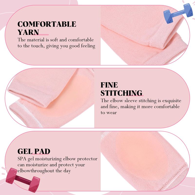 cobee Moisturizing Elbow Protector Sleeves for Women, Spa Lotion Elbow Protection Protectors Moisturizing Dry Cracked Skin Care