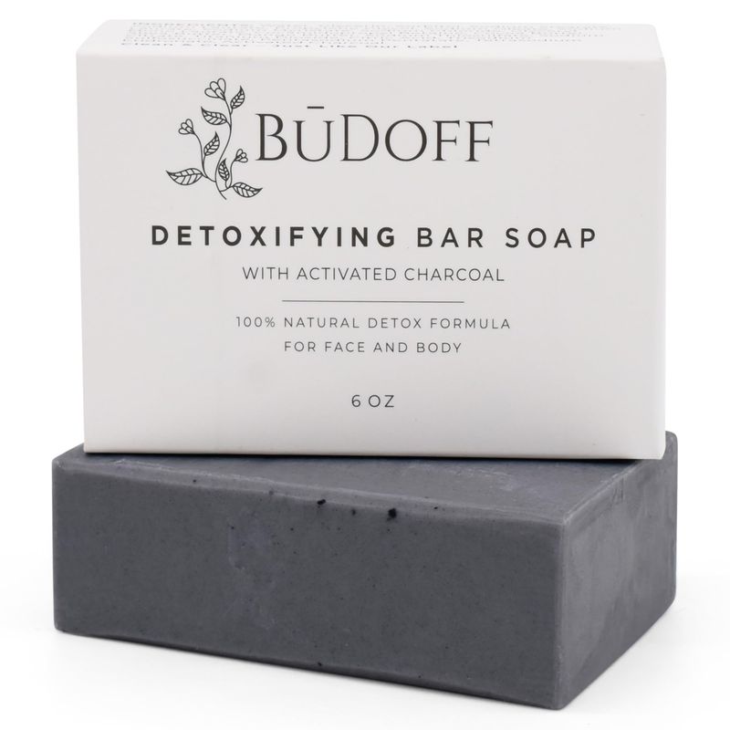 Activated Charcoal Bar Soap For Acne, Eczema, Psoriasis, Dry, Itchy, Sensitive Skin All Natural Detox Formula Shea, Cocoa, and Mango Butter Men, Women, Teens, Kids Face and Body 6 Oz Bar Soap