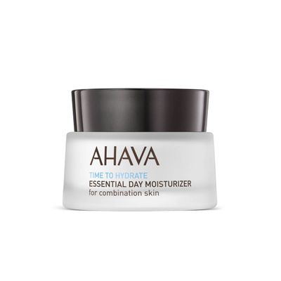 AHAVA Essential Day Moisturizer, Combination Skin - Essential Daily Hydrating Facial &amp; Neck Cream, Anti-Aging &amp; Smoothing Effect, Enriched with Osmoter, Aloe Vera, Allantoin &amp; Vitamin E, 1.7 Fl.Oz