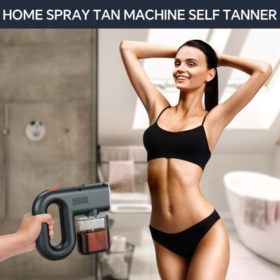 Cordless Spray Tan Machine, Rechargeable Spray Tan Gun Self Tanners Mobile Spray Tan Professional Airbrush Machine for Beach Tan Home Spray Tan Travel Self Tanner DIY Salon Tanning Machine