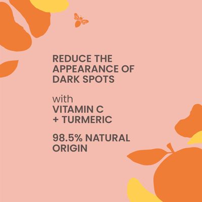 Burt's Bees Vitamin C Turmeric Face Serum, Brightens Skin &amp; Visibly Reduces Dark Spots, Fine Lines &amp; Wrinkles, Naturally Hydrating, Lightweight - Brightening Booster (1 oz)