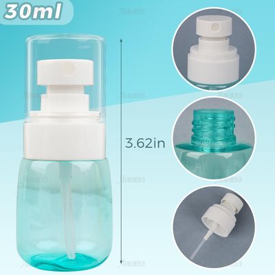 AUEAR, 4 Pcs 30ml Spray Bottles Plastic Empty Travel Refillable Mist for Skincare Makeup Hair Cleaning Lotion Perfume