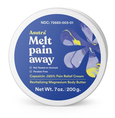 ASUTRA Magnesium Body Butter Lotion with Capsaicin, 7 oz - Warming Sensation, Temporary Relief from Muscle Discomfort and Soreness, Shea Butter &amp; Almond Oil Moisturizer, Premium-Quality Magnesium
