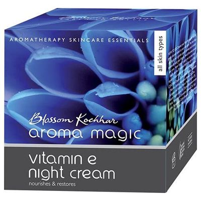 Aroma Magic Vitamin E Night Face Cream | Anti Aging Facial Moisturizer | Overnight Nourishing & Restorative Cream | for Healthy & Radiant Glow | 7.05 Oz (200g)