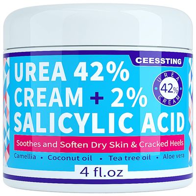 ENVISHA Urea Cream 42 Percent for Feet - 42% Urea Foot Cream with 2% Salicylic Acid - For Feet, Hands, Heels, Elbows, Nails &amp; Knees - 4 oz