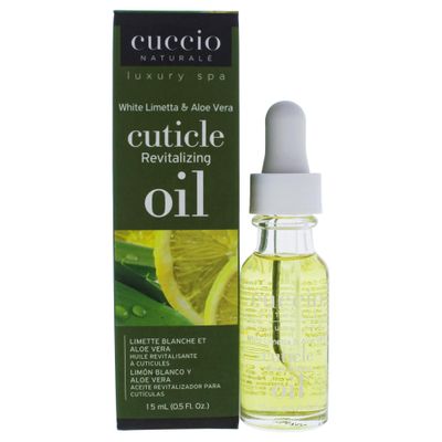 Cuccio Naturale Revitalizing Cuticle Oil - Hydrating Oil For Overnight Cuticle Repair - Remedy Damaged Skin And Thin Nails - Paraben And Cruelty-Free Formula - White Limetta And Aloe Vera - 0.5 Oz