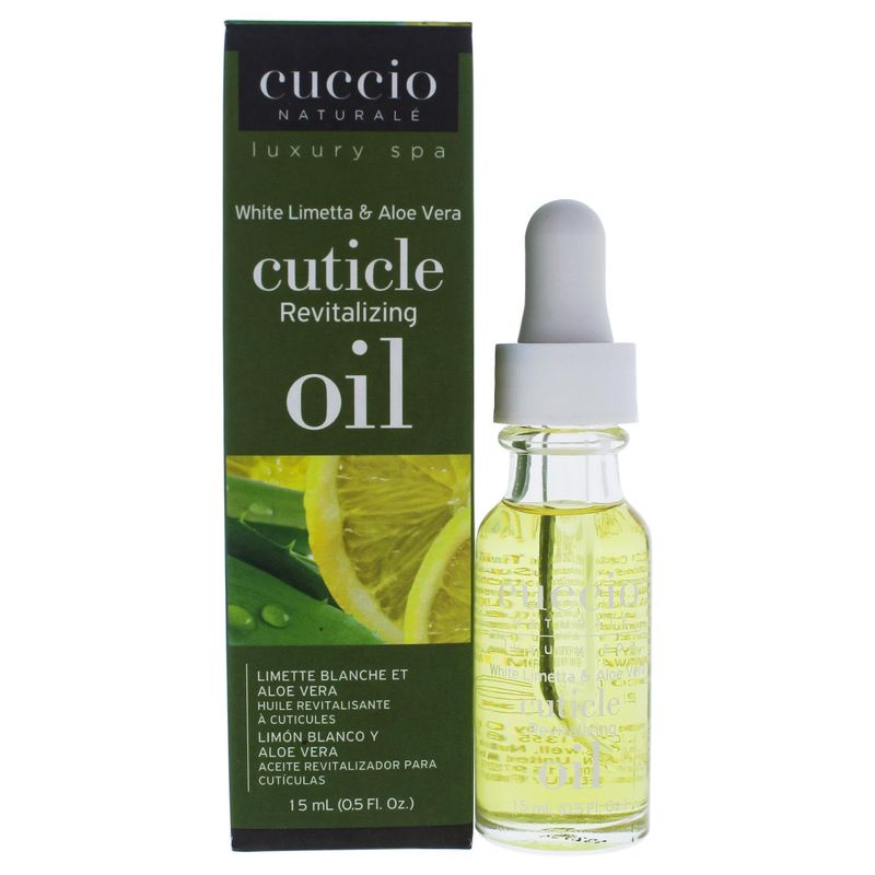 Cuccio Naturale Revitalizing Cuticle Oil - Hydrating Oil For Overnight Cuticle Repair - Remedy Damaged Skin And Thin Nails - Paraben And Cruelty-Free Formula - White Limetta And Aloe Vera - 0.5 Oz