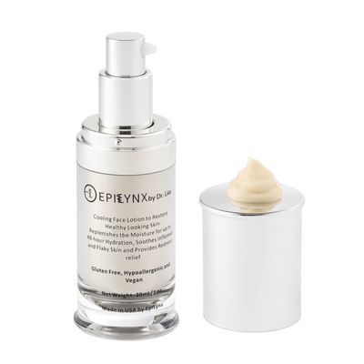 EPILYNX Vegan Illuminating Face Cream Moisturizer Lotion, Hydrating For Very Dry Sensitive Skin, Dermatologist Tested w/Hyaluronic Acid, Aloe Vera, Borage Oil, Peptides, Cruelty Free, By Dr. Liia (1)
