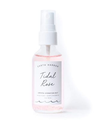 Earth Harbor | Tidal Rose Crystal Hydration Toner - Soothes Inflammation &amp; Tones | Rose Water + Rose Quartz + White Tea | 100% Natural &amp; Cruelty-Free | 2 fl oz