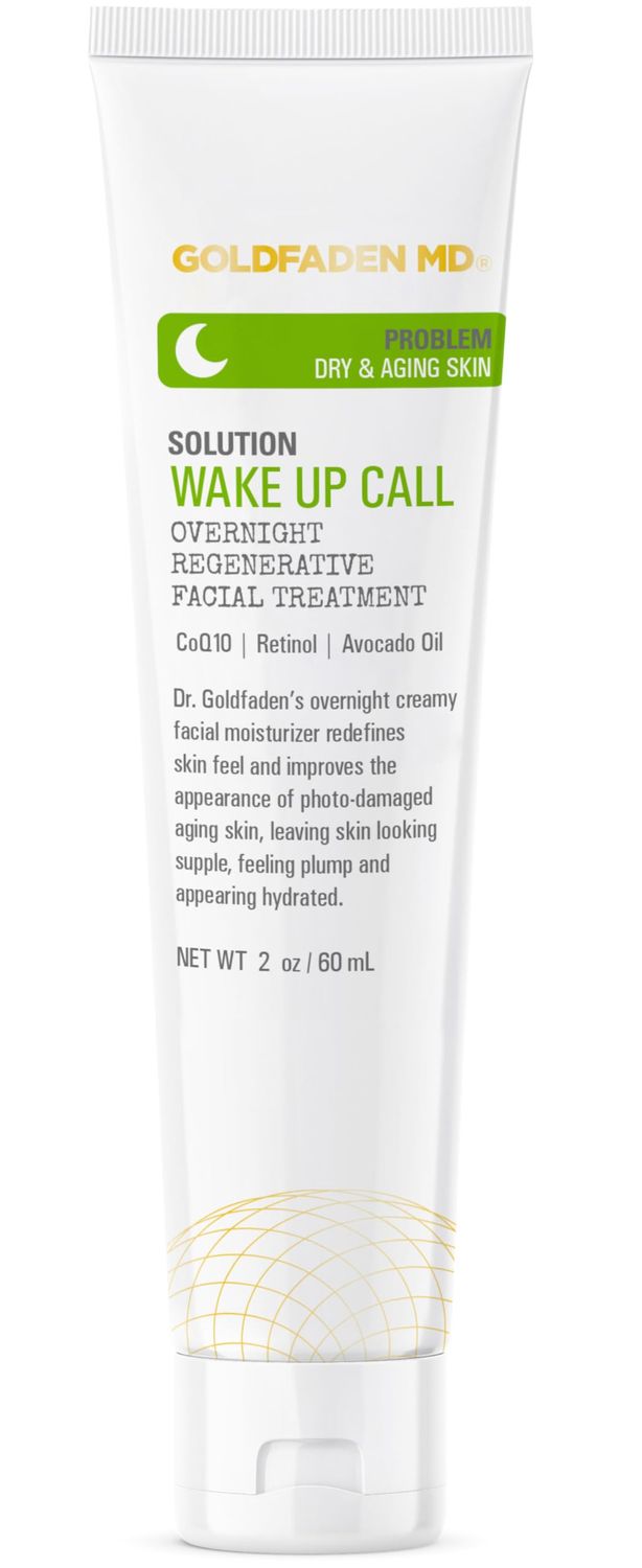 Dr. Goldfadens Wake Up Call Night Facial Moisturizer Night Cream for Dry &amp; Aging Skin | w/Alpha Lipoic Acid, Avocado Oil Retinol, Co-enzyme Q10 2.0 Fl Oz