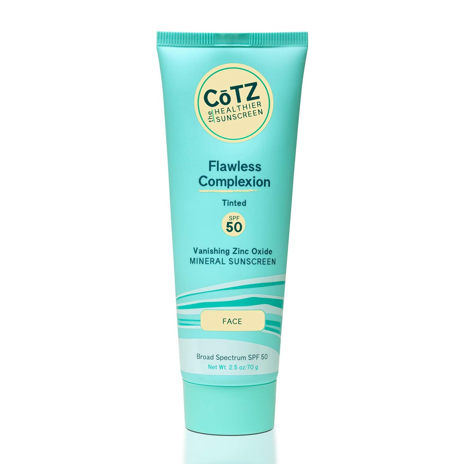 CTZ | Flawless Complexion | Lightly Tinted | Facial Mineral Sunscreen Broad Spectrum SPF 50; 2.5 oz / 70 g
