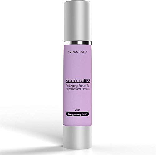 AminoGenesis ParanormalEFX Advanced Anti-Aging Rejuvenating Super Serum 2 oz (Sun Damage, Collagen, Elastin Boosting w/Vitamins A, E, D, Tremella Mushroom Extract, Synthe&#39;6 &amp; Selaginella Lepidophylla)