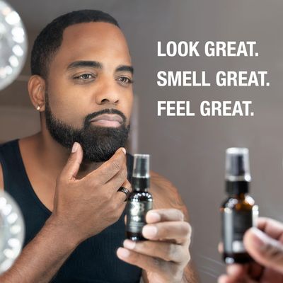 Bedroom Kandi for Men by Kandi Burruss Pragmatism Beard Oil | Natural Mens Beard Oil with Argan Oil and Hemp Seed Oil - Beard Softener, Conditioner &amp; Moisturizes Skin | 1 Fl Oz
