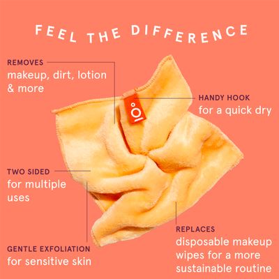 Cleanlogic Bath &amp; Body Exfoliating Dual-Texture Face Cloths, 3 Pack, Premium Quality Facial Wash Cloths for Cleansing Sensitive Skin