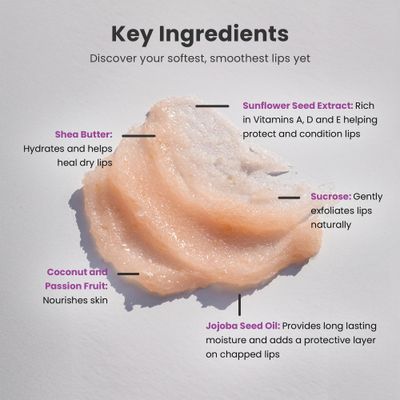 Dermasuri Lip Scrub Exfoliator - Sugar Scrubber &amp; Moisturizer - Overnight Hydration - Brighten &amp; Soften Dry &amp; Dark Lips - For Men &amp; Women