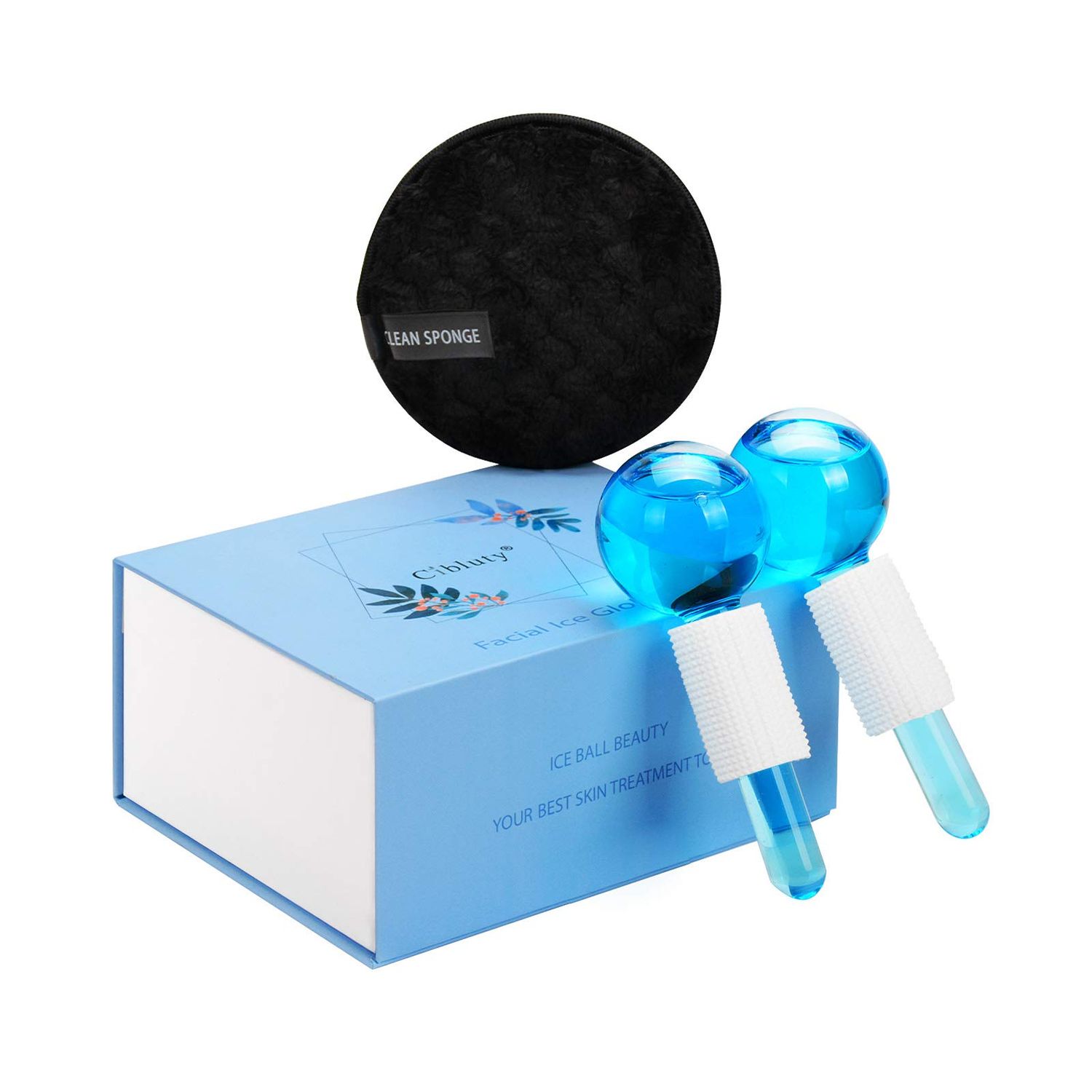 CIBLUTY ICE Globes for Facial, 2 PCS Facial Globes for Massage Tool, Facial Roller Cold Skin Massagers, Tighten Skin, Reduce Puffiness and Dark Circles, Enhance Circulation