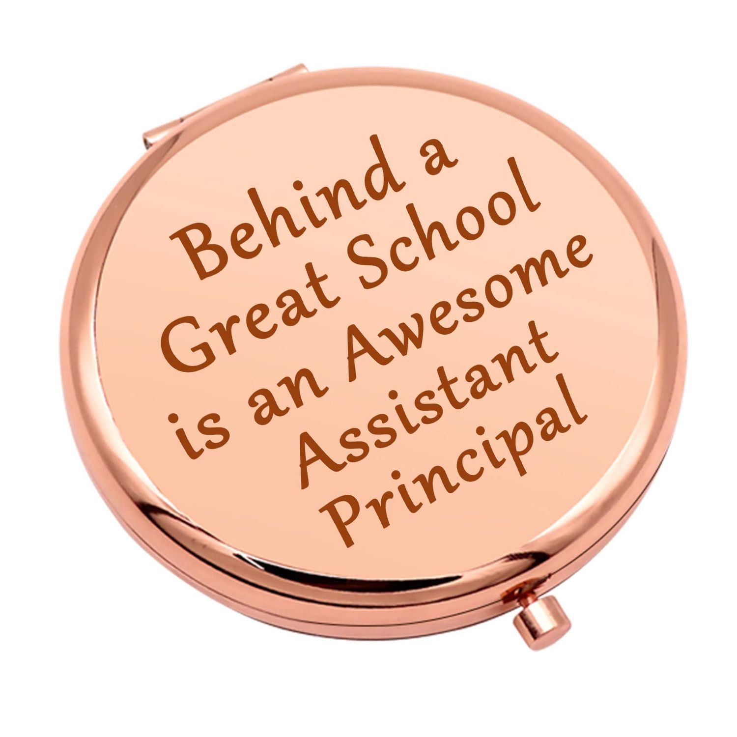 Assistant Principal Gifts Thank You Gift Compact Makeup Mirror Assistant Principal Appreciation Gifts for Women School Principal Gift Ideas Folding Makeup Mirror Christmas Birthday Retirement Gifts