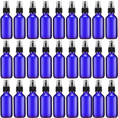 Eccliy 32 Pcs 2 oz Glass Spray Bottles for Essential Oils Small Fine Mist Glass Spray Bottle Refillable Mini Liquid Cosmetic Spray Bottles Containers for Travel Cleaning Skin Care Plants